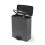 Curver Curver Deco Bin Rectangular Pedal 65L, Cool Grey 7