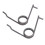 2pcs Return Clutch Pedal Spring 82332690 Steel 3