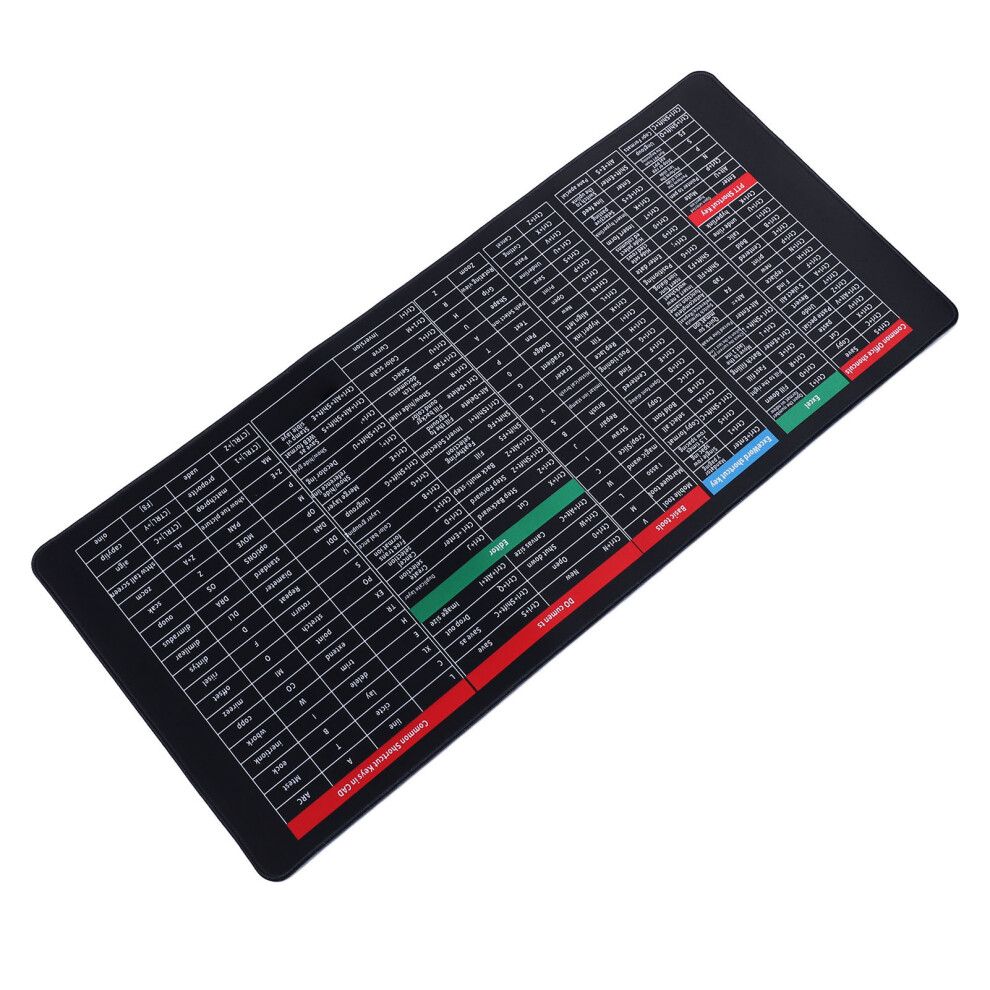 15.7"35.4" Anti-Slip Colorfast Shortcut Mouse Pad For Office & Gaming 6931349520857