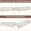 (White, Cup Holders & Gold Accents) Two-Seater Sofa Bed with Adjustable Backrest 9