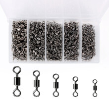 500pcs Rolling Barrel Fishing Swivel Stainless