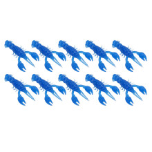 10pcs Soft Fishing Lure Crawdad Bait PVC Shrimp