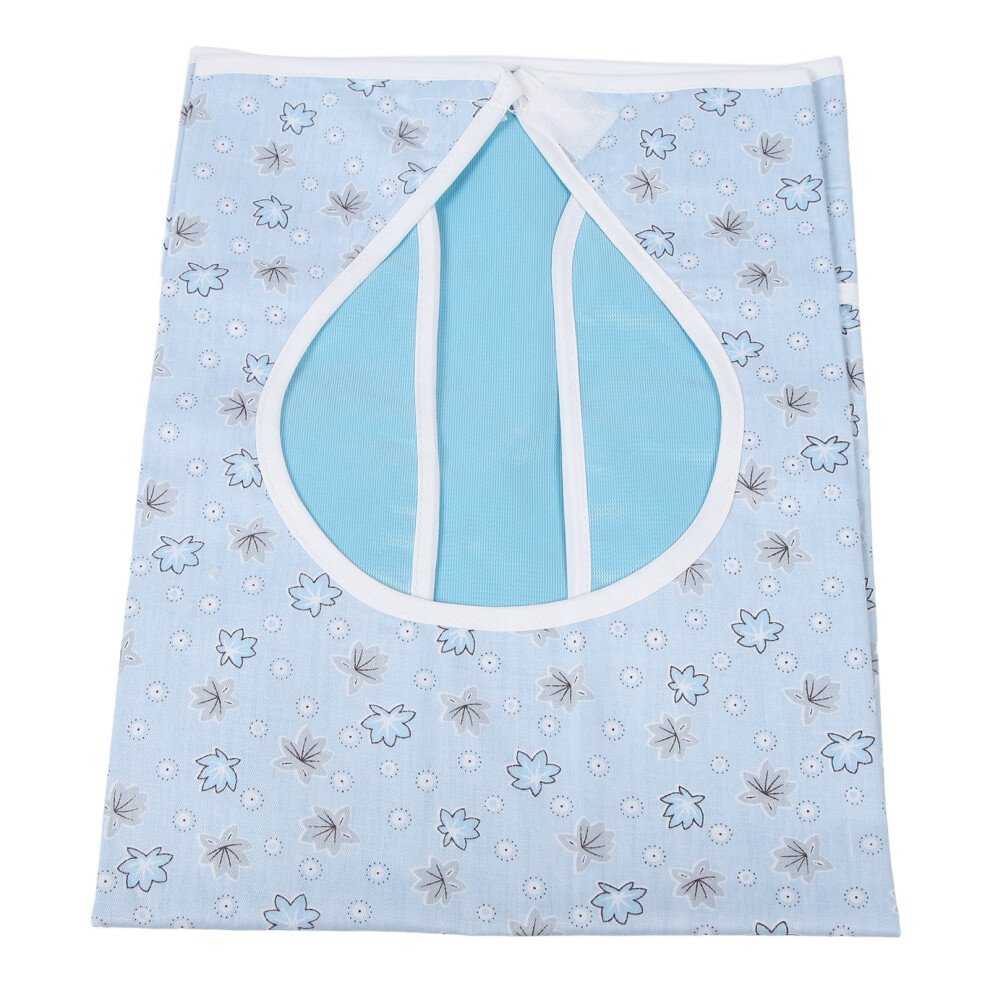 Washable Cotton Elderly Bib with Hook and Loop Closure 17.7x25.6in