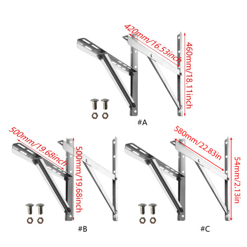 Wall Mounting Bracket for Mini Split Air-2 pieces of thickene 1