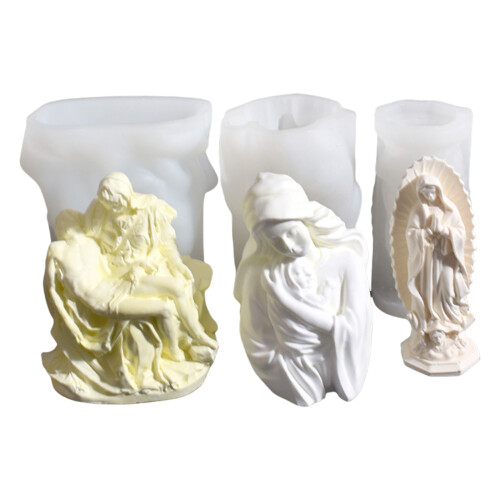Handcrafted Scented Candle Mold Featuring Virgin Mother-Style 2 2