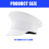 Shimmering PU Leather Marine Hat Dance Props Flat Top Hat-White 3