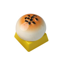 Durability Resin Keycap with Long Last Color-Egg yolk cake