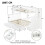 Bunk Beds, Double Space-Saving Kids Storage Bed with Staircase, White 2