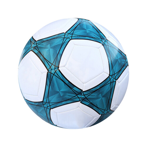 Football Training Balls Classical Traditional Panel Size 5-Blue