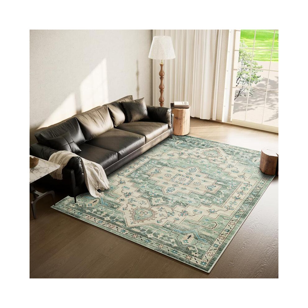 (10. Ember, (240 Cm X 320 Cm) Xxl Rug) Luxury Cashmere Vintage Persian Rug Â Premium Soft Plush Carpet, Non-Slip Modern Floor Mat,Large Rug Elegan 5051832466668