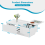 AINPECCA Led Lift Top Coffee Table With 2 Drawers White 6
