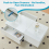 AINPECCA Led Lift Top Coffee Table With 2 Drawers White 4