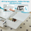 AINPECCA Led Lift Top Coffee Table With 2 Drawers White 5