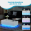 AINPECCA Led Lift Top Coffee Table With 2 Drawers White 8