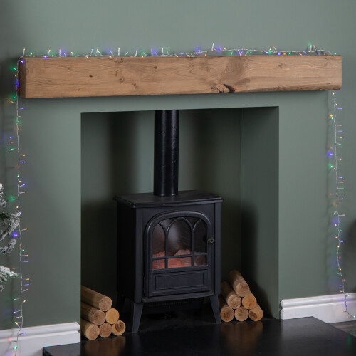 Premier 50m 2000 LED TreeBrights Christmas String Lights with Timer in Multi-Coloured on Clear Cable 2