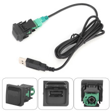 Autokartenradio USB Tasten-Schalter Schwarz ABS 6W Audio-Konverter
