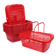 10 beerenschalen mit deckel, kunststoff, 1 kg, rot, tragbar