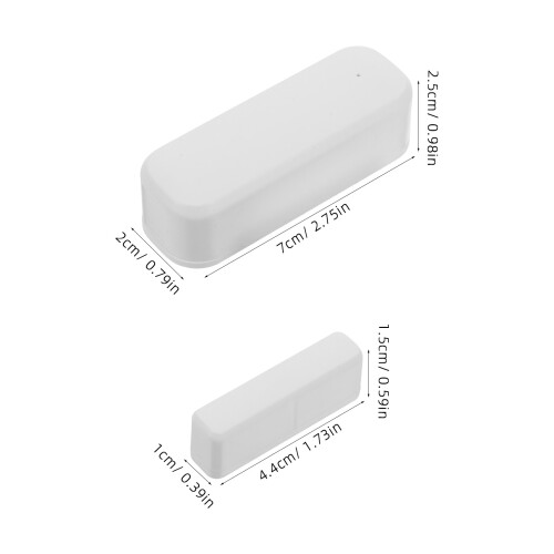 1Set Plastic Door Sensor Window Alarm with Sound Light for Office Use 1