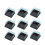 100Pcs Plastic Cake Boxes Black Bottom Clear Lid Reusable Food Grade 10