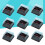 100Pcs Plastic Cake Boxes Black Bottom Clear Lid Reusable Food Grade 7
