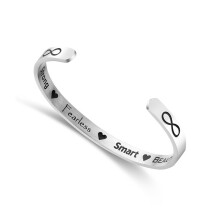 Durable Titanium Steel Silver Bracelet for Woman Fashion Accessory