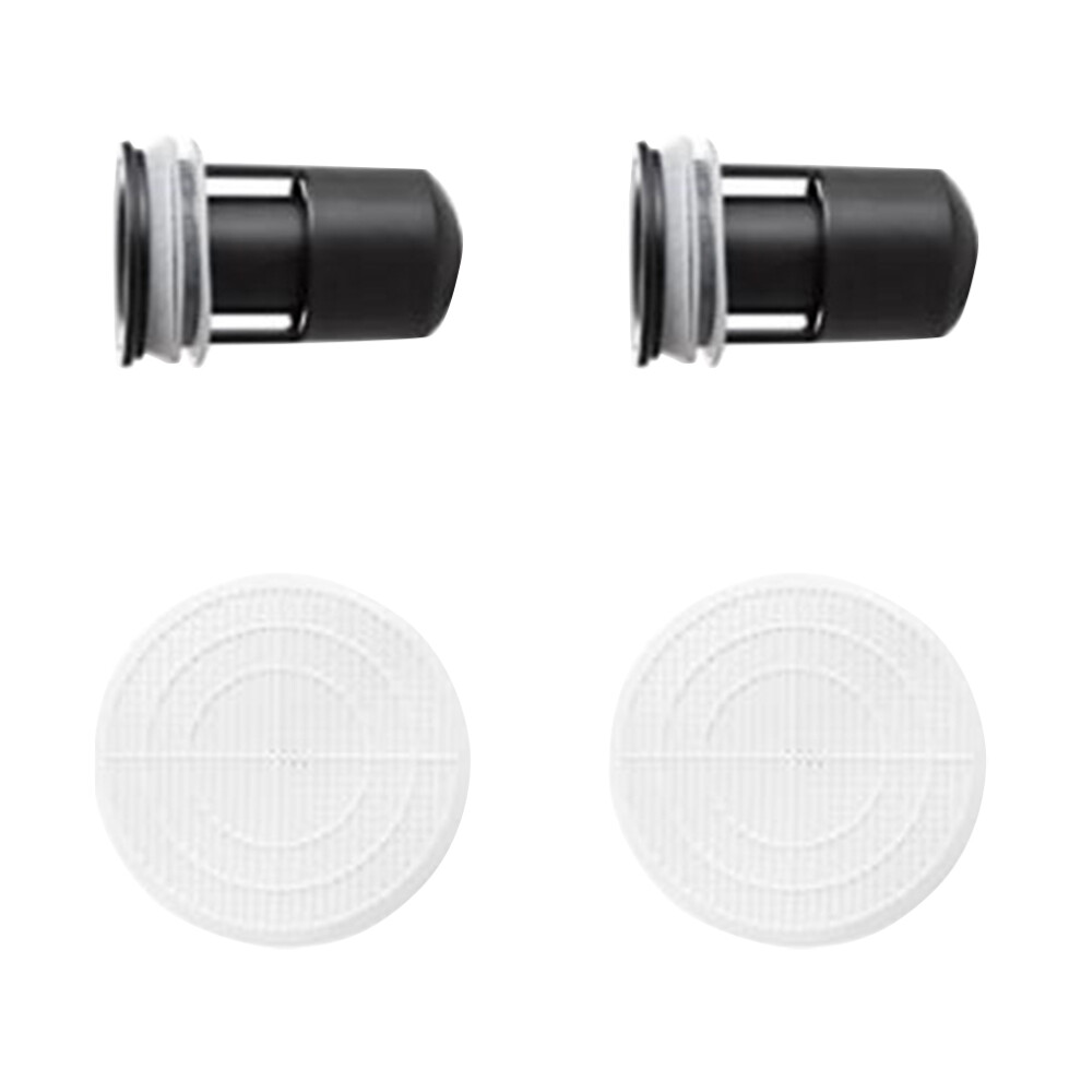2 Pcs Floor Strainer Core With Filter Nets For Shower Drain Black 3202792225730
