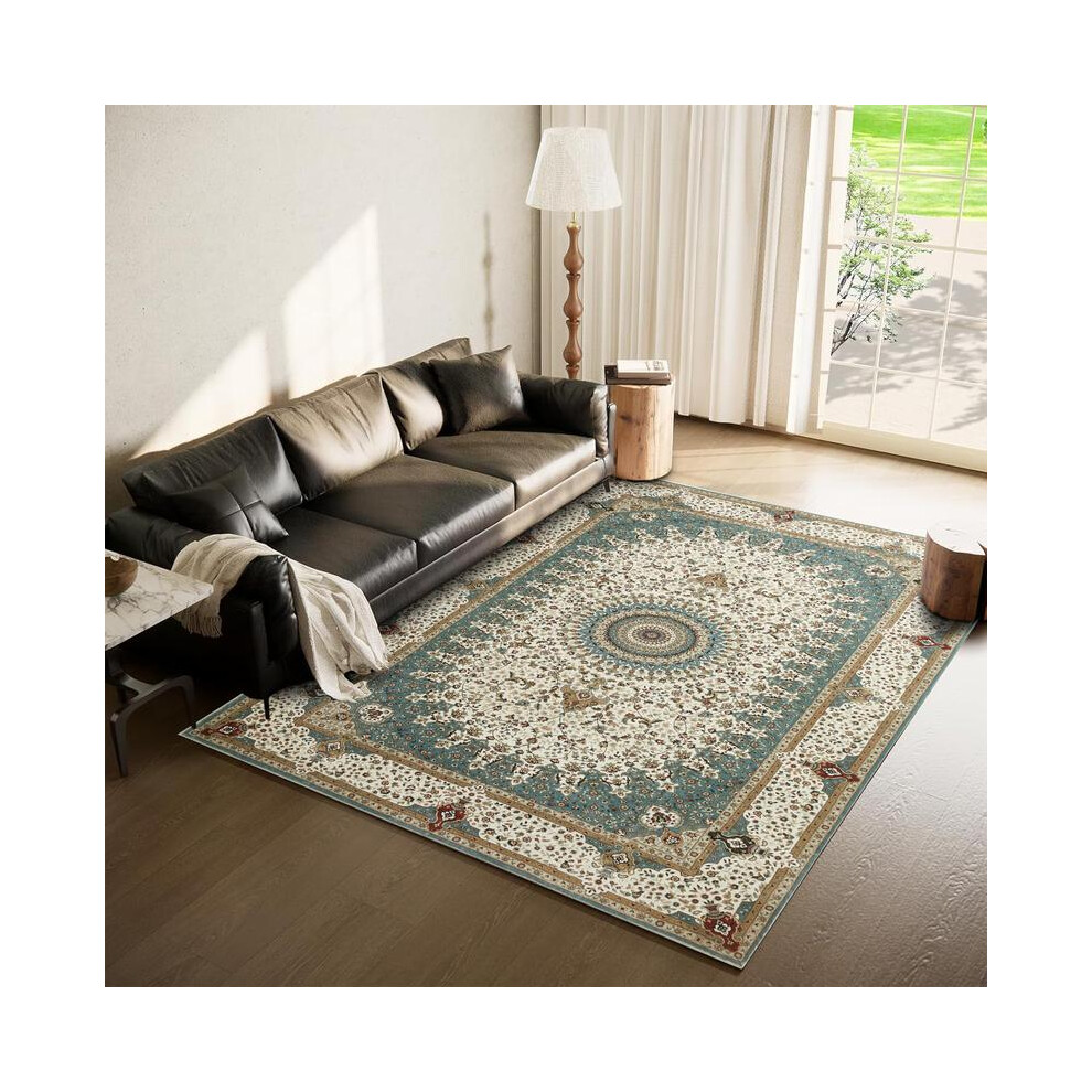 (6. Willow, (240 Cm X 320 Cm) Xxl Rug) Luxury Cashmere Vintage Persian Rug Â Premium Soft Plush Carpet, Non-Slip Modern Floor Mat,Large Rug Elegan 5031832408035