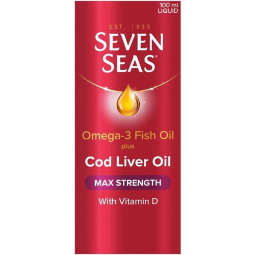 Supliment lichid Seven Seas Omega-3 cu ulei de pește cu rezistență maximă 1