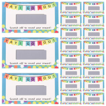 100 pcs diy scratch off cards for kids students teachers classroom use