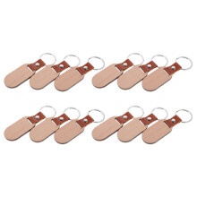 12pcs wood keychain blanks for diy engraving and decoration