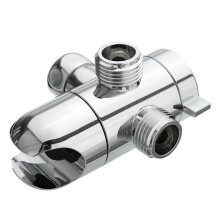 Polierter Chrom 3-Wege-Duschumsteller Ventil G1/2 Badezimmer-Dusche Splitter