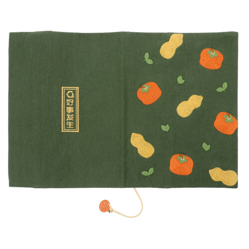 a5 hardcover journal diary sleeve protector with orange pendant