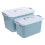 2pcs large plastic storage containers with lids for toys and blocks 11