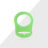 green silicone pacifier ring adapter for button style soothers 11