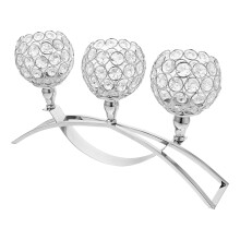 crystal 3-arm arch candle holder for wedding party home decor