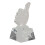 crystal thumb trophy award statue hand gesture 9