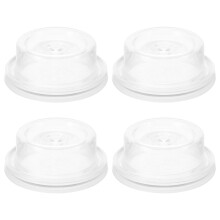 4 pcs silicone breast pump bowls, clear manual breast pump accessories
