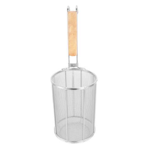 spaghetti strainer spoon stainless steel with wood handle