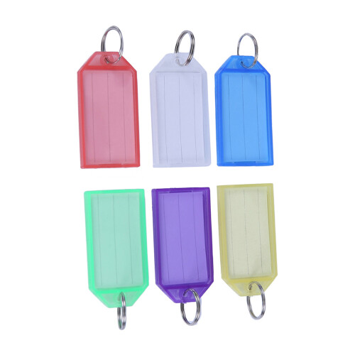 60 pz portachiavi con etichette per bagagli, 10 pezzi/