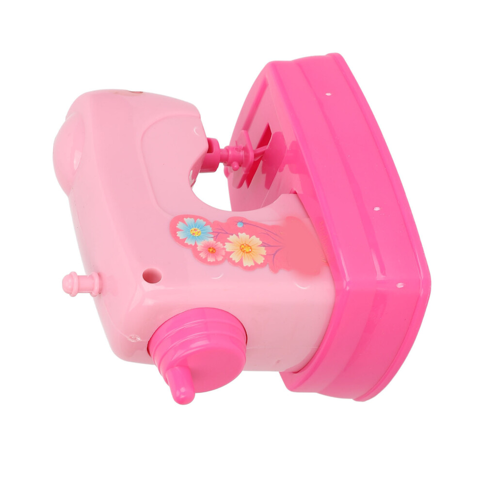 Pink Kids Sewing Machine Toy, Bright Portable Abs Educational
