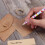 10 pezzi biglietti kraft vintage con secchi handmade rosa 9