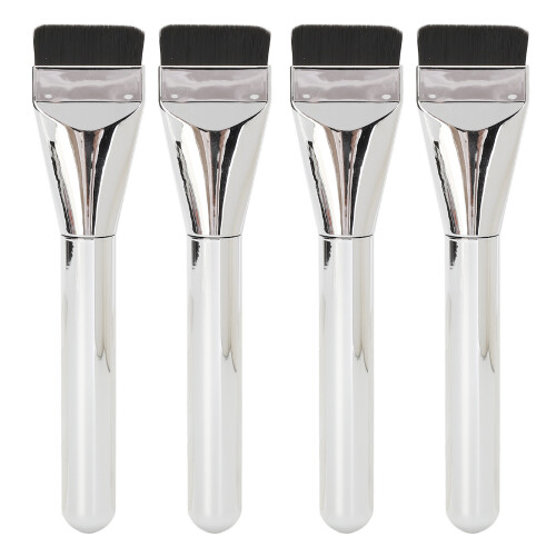 Ergonomic Handle 4pcs Flat Makeup Brushes for Liquid Foundation 1