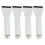 Ergonomic Handle 4pcs Flat Makeup Brushes for Liquid Foundation 1