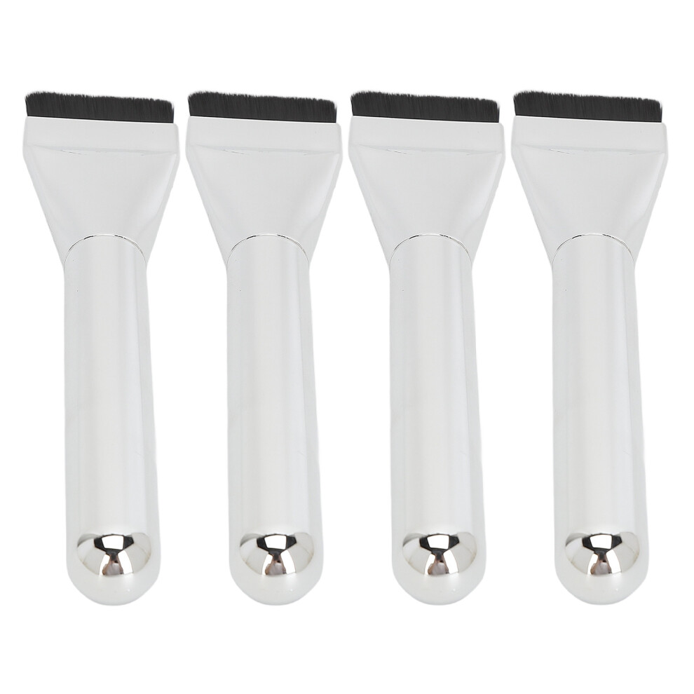 Ergonomic Handle 4pcs Flat Makeup Brushes for Liquid Foundation