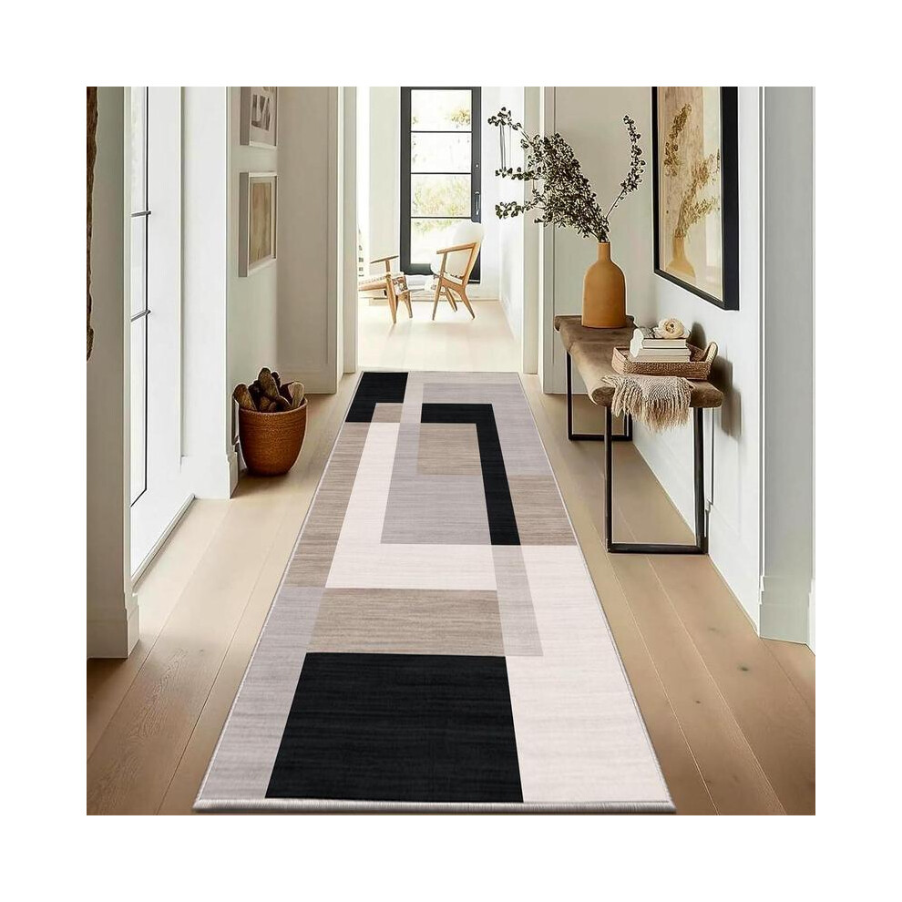 (3.Milo Neutral, 60X110 ( Door Mat )) Imperial Rooms Printed Runners Living Room Â Printed Area Runner For Bedroom Â Modern Design Printed Runner 5031832401456