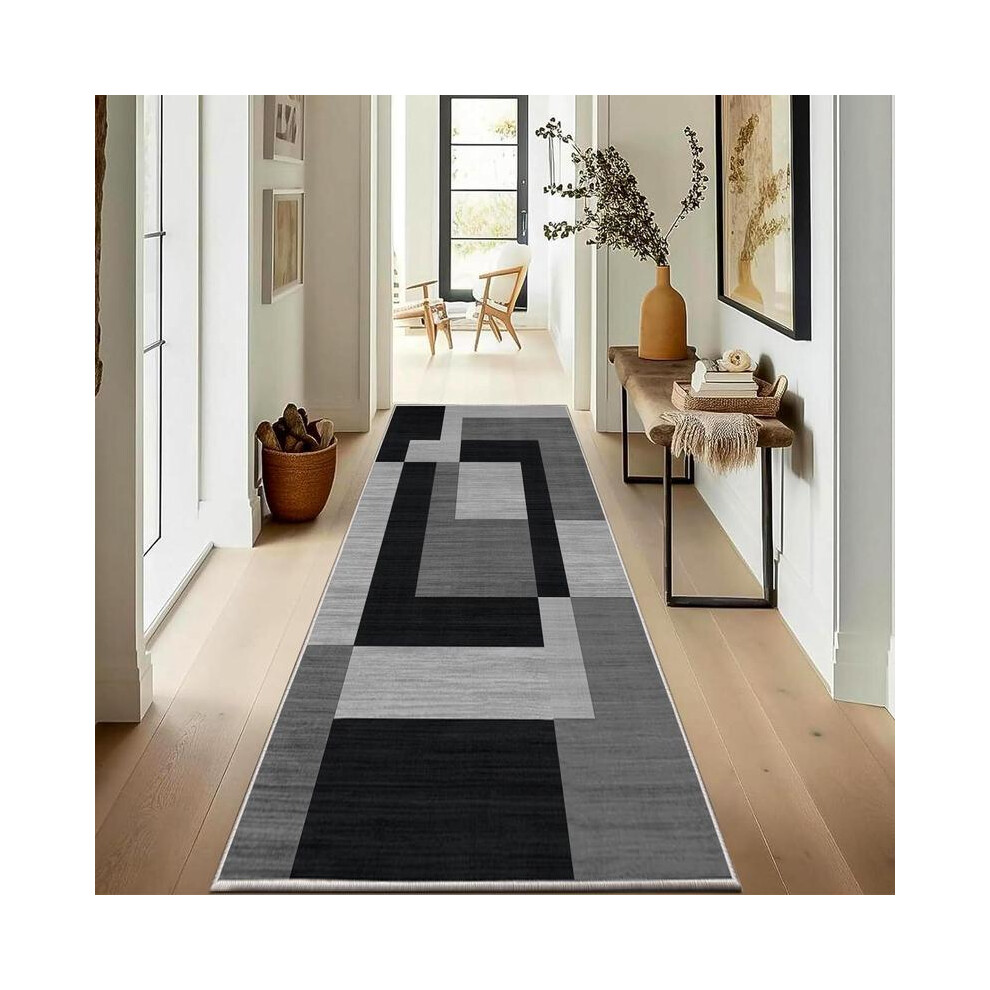 (2.Milo Grey, 60X220 ( Standard Runner )) Imperial Rooms Printed Runners Living Room Â Printed Area Runner For Bedroom Â Modern Design Printed Run 5031832401401
