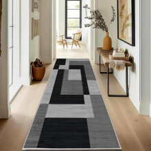 (2.MILO GREY, 120x170 (Extra Long Runner )) Imperial Rooms Printed Runners Living Room – Printed Area Runner for Bedroom – Modern Design Printed Runner Rug - Home Decor , Area Rugs