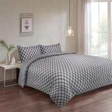 (Chess, Double (200 Width x 200 Length)) Imperial Rooms Printed Reversible Duvet Cover with 2 Piece Pillow Case, Printed Quilt Cover Set ,3 Counts/set Soft Set For Bedroom