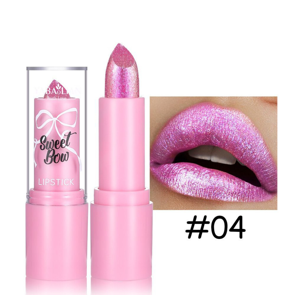 (Type#4) Yabaolian Pearlescent Gold Shimmer Lipstick Starlight Bright Lipstick Diamond-image-OPC-PKGH8ND-NEW