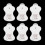 12pcs/6Pairs Replacement for Omron Massagers Elepuls Long Life Pad 1